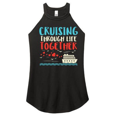 Cruising Life Together Anniversary Cruise Trip Women’s Perfect Tri Rocker Tank