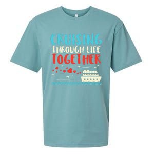 Cruising Life Together Anniversary Cruise Trip Sueded Cloud Jersey T-Shirt