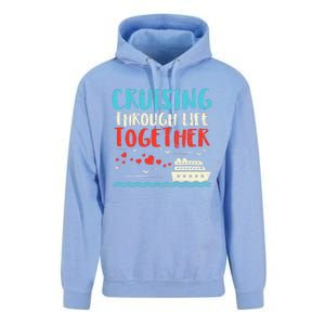 Cruising Life Together Anniversary Cruise Trip Unisex Surf Hoodie