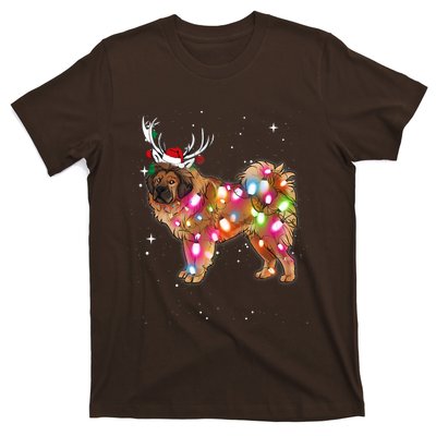 Christmas Lights Tibetan Mastiff Dog T-Shirt