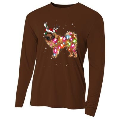 Christmas Lights Tibetan Mastiff Dog Cooling Performance Long Sleeve Crew