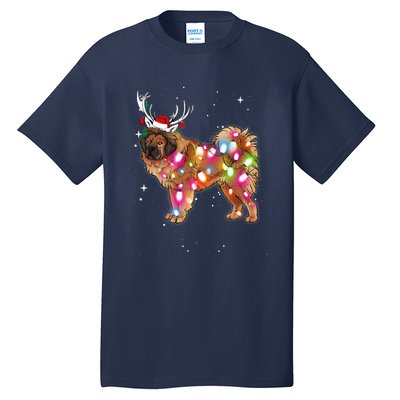 Christmas Lights Tibetan Mastiff Dog Tall T-Shirt