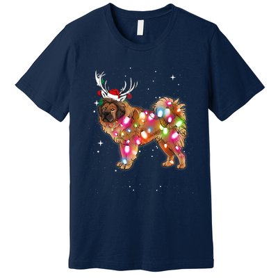 Christmas Lights Tibetan Mastiff Dog Premium T-Shirt