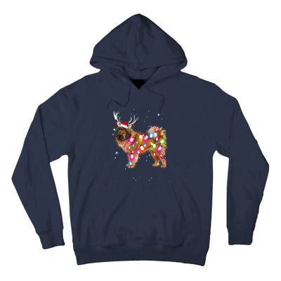 Christmas Lights Tibetan Mastiff Dog Tall Hoodie