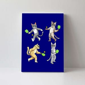 Cats Love To Play Pickleball Too Fun Player Paddle Canvas