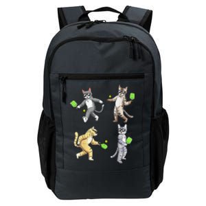 Cats Love To Play Pickleball Too Fun Player Paddle Daily Commute Backpack