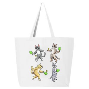 Cats Love To Play Pickleball Too Fun Player Paddle 25L Jumbo Tote