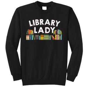 Cool Librarian Themed Art For Wo Library Worker Assistant Sweatshirt