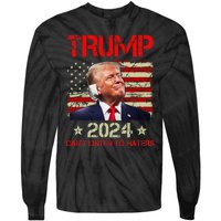 CanT Listen To Haters Trump 2024 Ear Bandage Flag Tie-Dye Long Sleeve Shirt