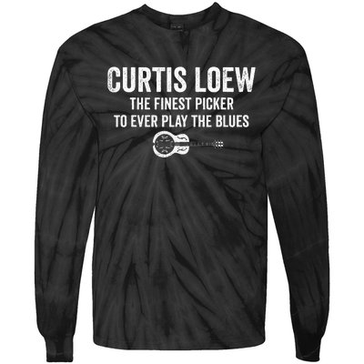 Curtis Loew The Finest Picker To Ever Play The Blues Tie-Dye Long Sleeve Shirt