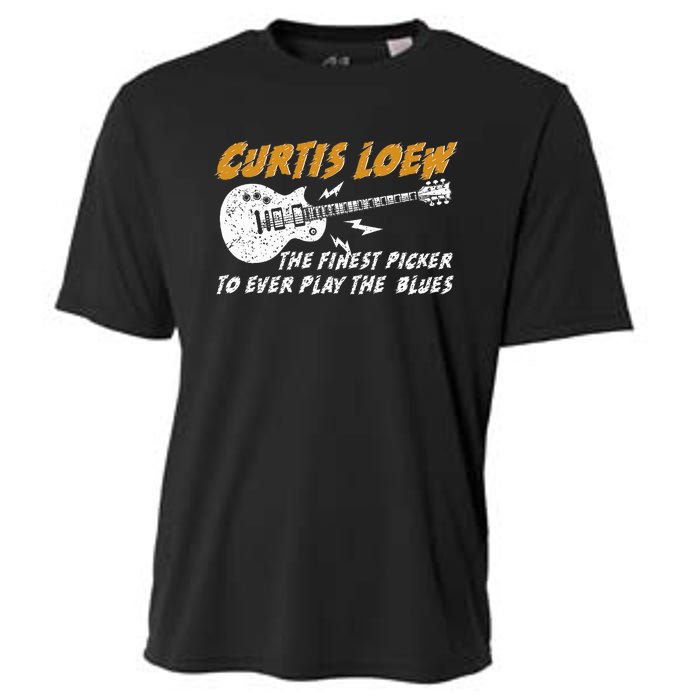 Curtis Loew The Finest Picker To Ever Play The Blues Cooling Performance Crew T-Shirt