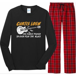 Curtis Loew The Finest Picker To Ever Play The Blues Long Sleeve Pajama Set