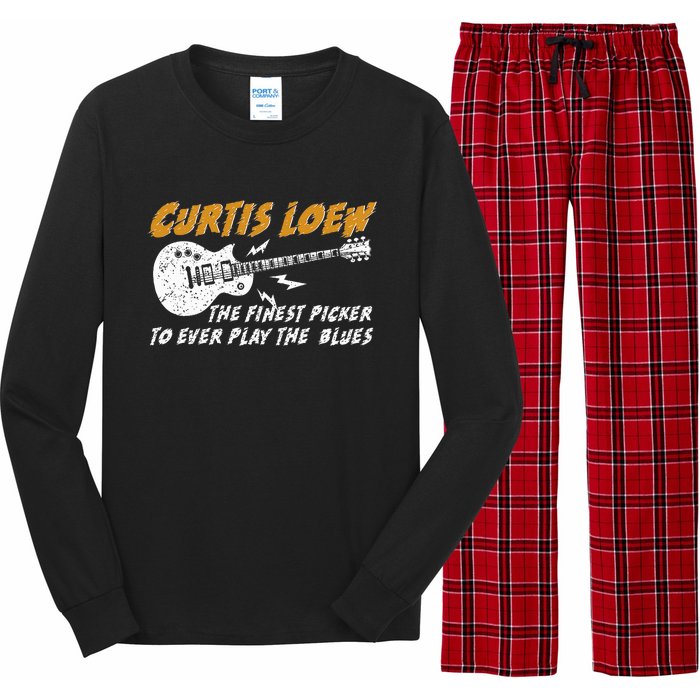 Curtis Loew The Finest Picker To Ever Play The Blues Long Sleeve Pajama Set