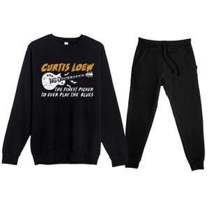 Curtis Loew The Finest Picker To Ever Play The Blues Premium Crewneck Sweatsuit Set