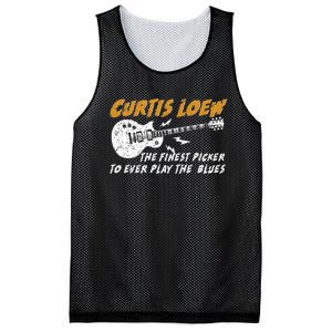 Curtis Loew The Finest Picker To Ever Play The Blues Mesh Reversible Basketball Jersey Tank