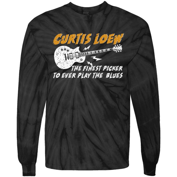 Curtis Loew The Finest Picker To Ever Play The Blues Tie-Dye Long Sleeve Shirt