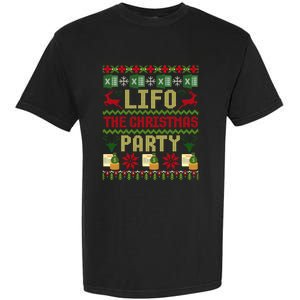 Cpa Lifo The Christmas Party Ugly Accountant Sweater Xmas Long Sleeve Garment-Dyed Heavyweight T-Shirt