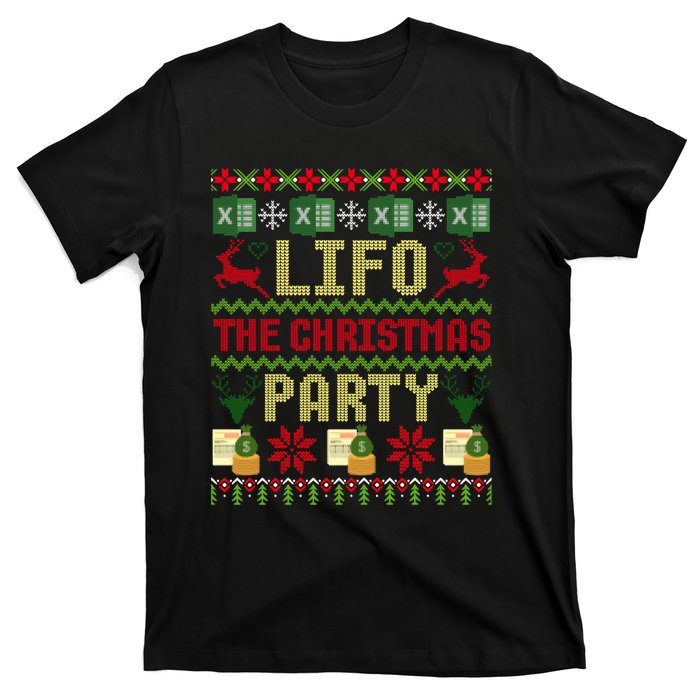 Cpa Lifo The Christmas Party Ugly Accountant Sweater Xmas Long Sleeve T-Shirt