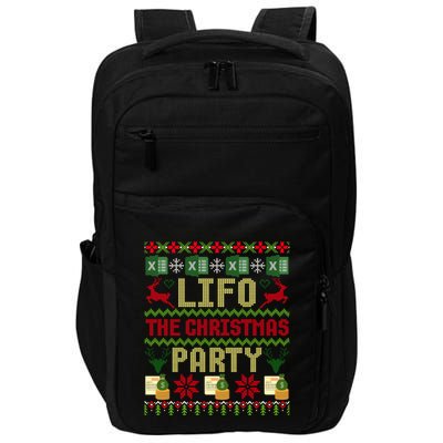 Cpa Lifo The Christmas Party Ugly Accountant Sweater Xmas Long Sleeve Impact Tech Backpack