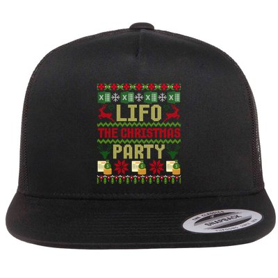 Cpa Lifo The Christmas Party Ugly Accountant Sweater Xmas Long Sleeve Flatbill Hat
