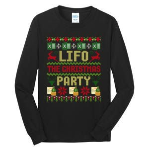 Cpa Lifo The Christmas Party Ugly Accountant Sweater Xmas Long Sleeve Tall Long Sleeve T-Shirt