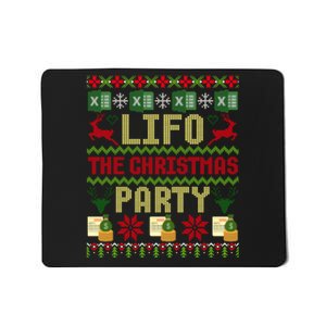 Cpa Lifo The Christmas Party Ugly Accountant Sweater Xmas Long Sleeve Mousepad