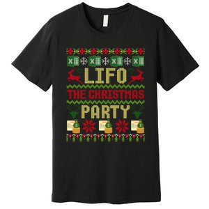 Cpa Lifo The Christmas Party Ugly Accountant Sweater Xmas Long Sleeve Premium T-Shirt