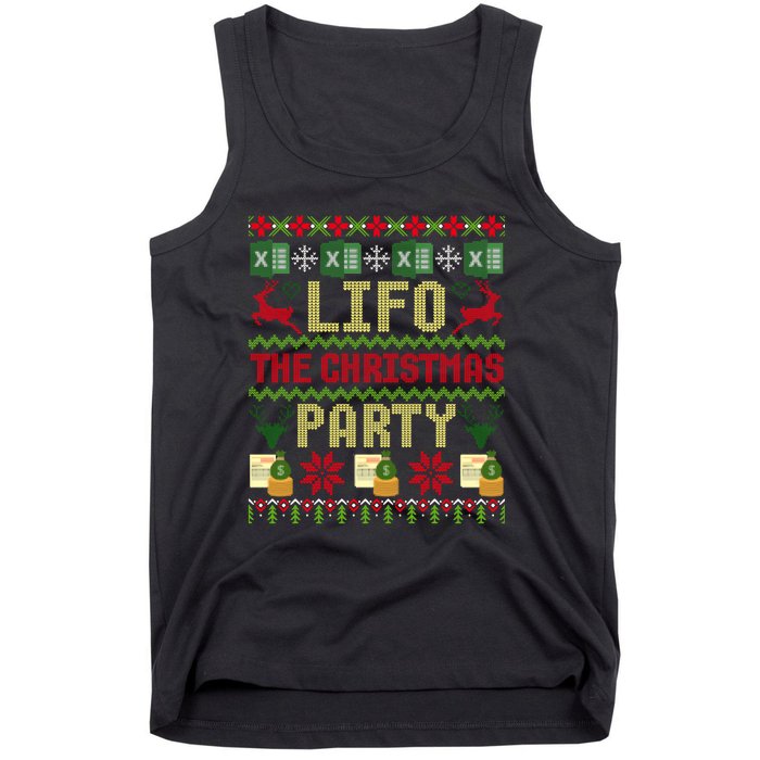 Cpa Lifo The Christmas Party Ugly Accountant Sweater Xmas Long Sleeve Tank Top