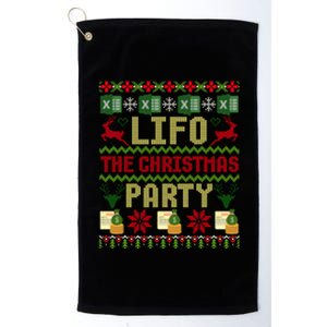 Cpa Lifo The Christmas Party Ugly Accountant Sweater Xmas Long Sleeve Platinum Collection Golf Towel