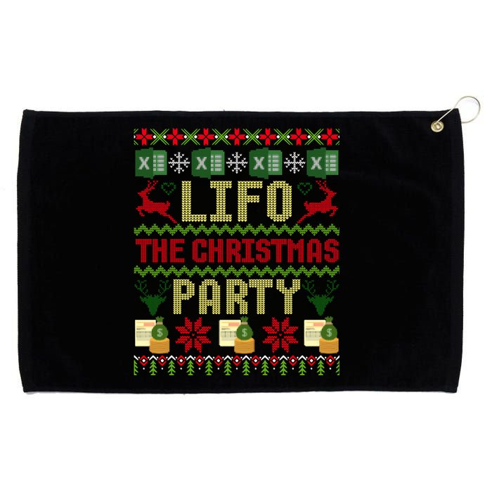 Cpa Lifo The Christmas Party Ugly Accountant Sweater Xmas Long Sleeve Grommeted Golf Towel