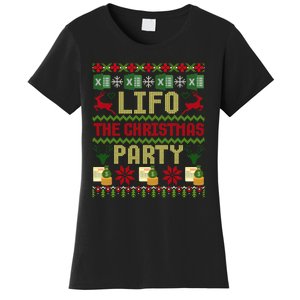 Cpa Lifo The Christmas Party Ugly Accountant Sweater Xmas Long Sleeve Women's T-Shirt