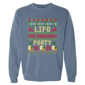 Cpa Lifo The Christmas Party Ugly Accountant Sweater Xmas Long Sleeve Garment-Dyed Sweatshirt