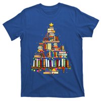 Christmas Library Tree Lights For Librarian And Book Lover T-Shirt