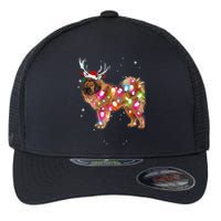 Christmas Lights Tibetan Mastiff Dog Flexfit Unipanel Trucker Cap