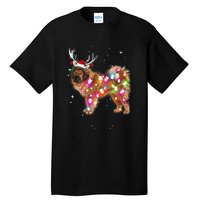 Christmas Lights Tibetan Mastiff Dog Tall T-Shirt