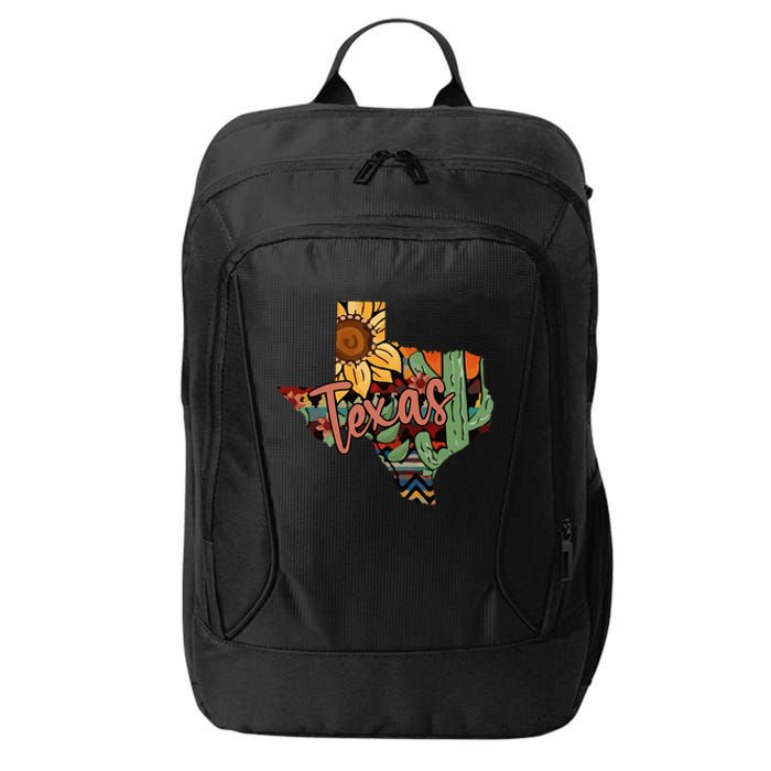 Cute Love Texas State Cactus Sunflower City Backpack