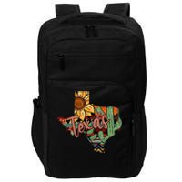 Cute Love Texas State Cactus Sunflower Impact Tech Backpack