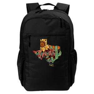 Cute Love Texas State Cactus Sunflower Daily Commute Backpack