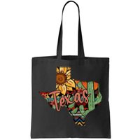 Cute Love Texas State Cactus Sunflower Tote Bag