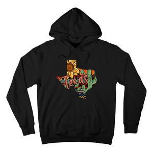 Cute Love Texas State Cactus Sunflower Tall Hoodie