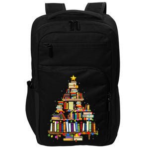 Christmas Library Tree Lights For Librarian And Book Lover  Impact Tech Backpack