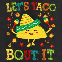 Cute Lets Taco Bout It Funny Mexican Taco 11oz C Handle Ceramic Mug