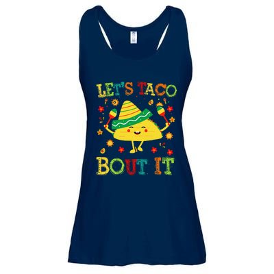 Cute Lets Taco Bout It Funny Mexican Taco Ladies Essential Flowy Tank