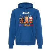 Coffee Latte Thankgiving Funny Happy Hallothanksmas Great Gift Premium Hoodie