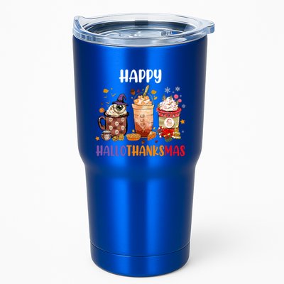 Coffee Latte Thankgiving Funny Happy Hallothanksmas Great Gift Tumbler