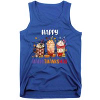 Coffee Latte Thankgiving Funny Happy Hallothanksmas Great Gift Tank Top