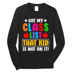 Class List That Kids Back To School Long Sleeve Shirt