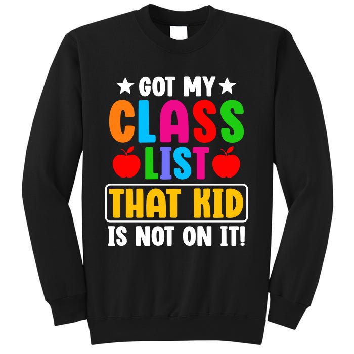 Class List That Kids Back To School Sweatshirt