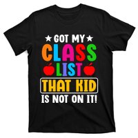 Class List That Kids Back To School T-Shirt