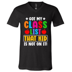 Class List That Kids Back To School V-Neck T-Shirt